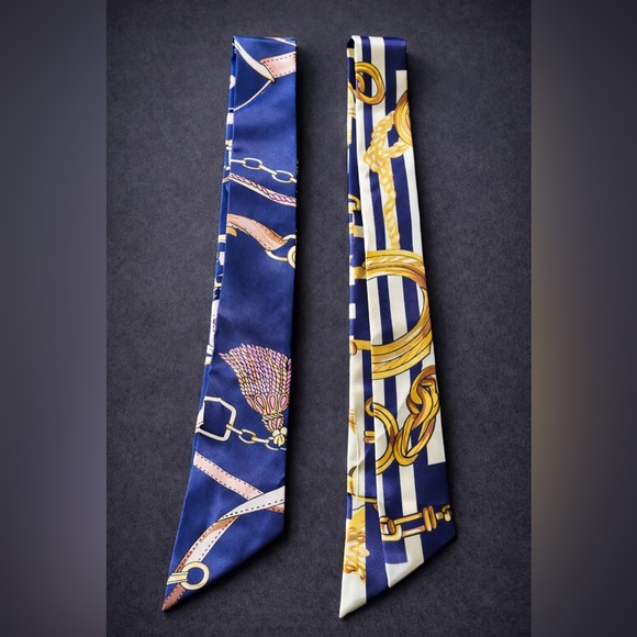 Bag Scarves Satin Purse Bows - Set of 5 - Picture 2 of 4